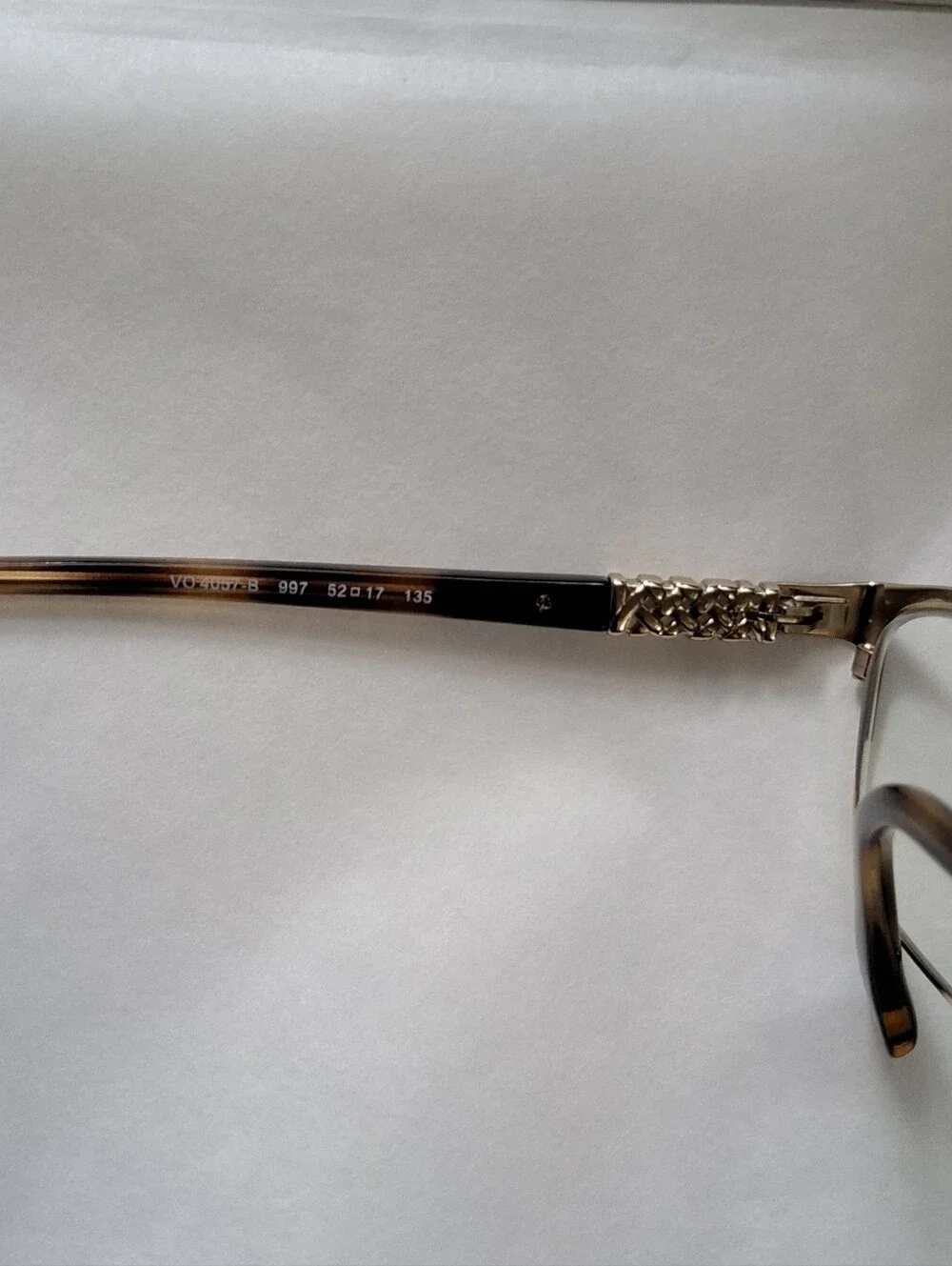 Vogue Tortoise & Gold Women's Eyeglasses